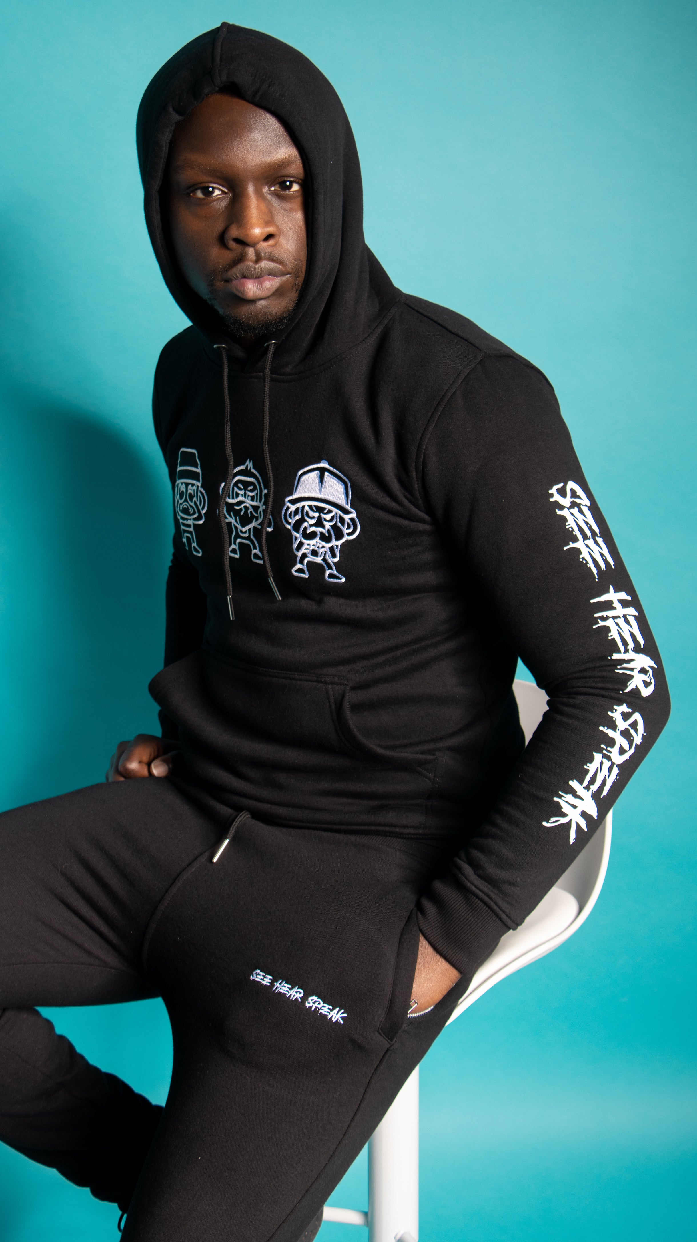 THREE MONKEY TRACKSUIT BLACK